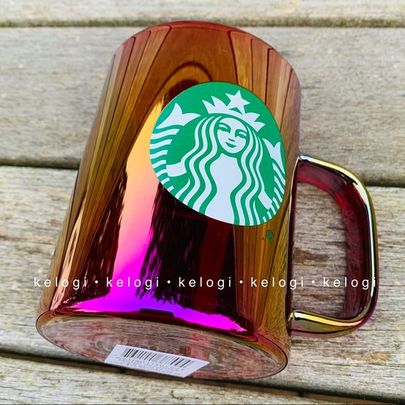 🔥RARE LAST ONE🔥Red Holographic Iridescent Red Mug - Picture 5 of 6